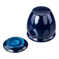 botle Kvetináč kobaltový granát kvetináč s podšálkou okrúhly DxV 280 mm x 305 mm povrch lesklá keramika moderný glamour