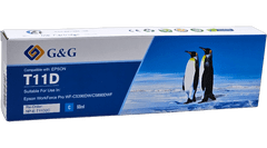 G&G Epson T11D2 XL , Premium patentovaný cartridge pre Epson WF-C5390DW / Epson WF-C5890DWF , XL 5000 strán s čipom, Azúrová - Cyan Pigment 