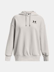 Under Armour Mikina Essential Flc OS Hoodie-GRN XS