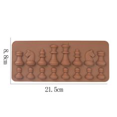 Northix Tvar čokoláda - silikón - šach 