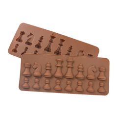 Northix Tvar čokoláda - silikón - šach 