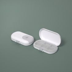 Northix Krabička na pilulky - šedá - malá veľkosť 