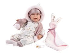 Llorens 74030 NEW BORN - realistická bábika bábätko so zvukmi a mäkkým látkovým telom - 42 cm