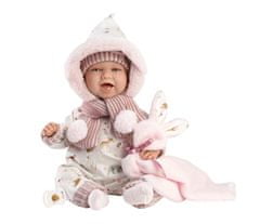 Llorens 74030 NEW BORN - realistická bábika bábätko so zvukmi a mäkkým látkovým telom - 42 cm