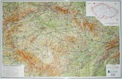 Karton PP Podložka na stôl A2 s mapou Českej republiky. 