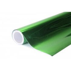 CWFoo chrómovaná zrkadlová zelená wrap auto fólia na karosériu 152x400cm