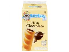 Mulino Bianco MULINO BIANCO Flauti Ciocciolato - Maslové buchtičky s čokoládovou náplňou 280g, 12