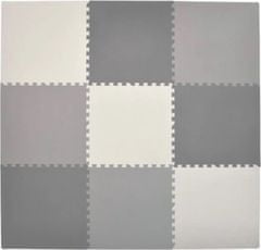 KIK Penové puzzle Odtiene šedej s okrajmi III. (58x58)