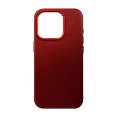 FIXED Kožený zadný kryt MagLeather s podporou Magsafe pre Apple iPhone 15, FIXLM-1200-RD červený