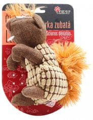 Akinu Český les veverička zubatá textilná hračka pre psov
