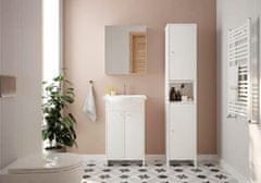 Deftrans Kúpeľňová skrinka s umývadlom 50 cm stojatá biely