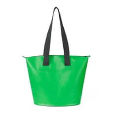 shumee Vodotesná plážová taška z PVC s popruhom cez rameno 11L - zelená
