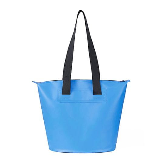 shumee Vodotesná plážová taška z PVC s popruhom cez rameno 11L - modrá