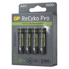 GP 4 ks Nabíjecí baterie AA (HR6) GP ReCyko Pro Photo Flash