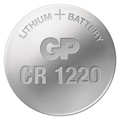 GP Lítiová gombíková batéria GP CR1220, 5 ks