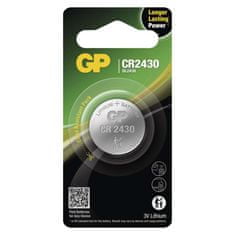 GP Lítiová gombíková batéria GP CR2430, 1 ks