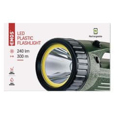 EMOS COB LED + LED nabíjacie svietidlo P2308, 240 lm,aku 4000 mAh