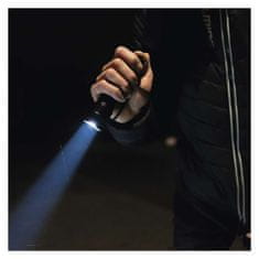 EMOS LED ručné kovové svietidlo, 500 lm, 4× AAA, fokus