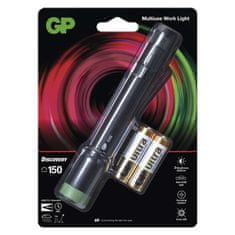 GP CREE + COB LED ručné svietidlo GP C33, 180 lm, 2× AA, fokus