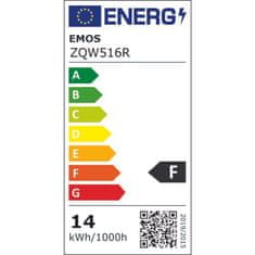 EMOS LED žiarovka GoSmart A65 / E27 / 14 W (94 W) / 1 400 lm / RGB / stmievateľná / Wi-Fi