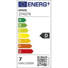 EMOS LED žiarovka Filament A60 / E27 / 7 W (75 W) / 1 060 lm / teplá biela