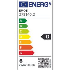 EMOS LED žiarovka Filament A60 / E27 / 5,9 W (60 W) / 806 lm / teplá biela
