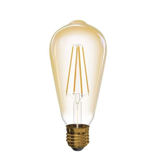 EMOS LED žiarovka Vintage ST64 / E27 / 4 W (40 W) / 470 lm / teplá biela