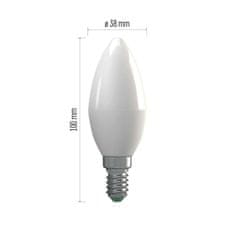 EMOS LED žiarovka Classic sviečka / E14 / 4,1 W (32 W) / 350 lm / neutrálna biela