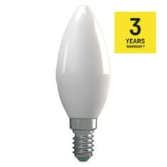 EMOS LED žiarovka Classic sviečka / E14 / 4,1 W (32 W) / 350 lm / teplá biela