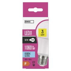 EMOS LED žiarovka Classic A60 / E27 / 10,7 W (75 W) / 1 060 lm / studená biela