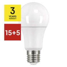 EMOS 15 + 5 zdarma – LED žiarovka Classic A60 / E27 / 14 W (100 W) / 1 521 lm / teplá biela