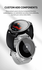 MXM Inteligentné hodinky HW21 Strieborné