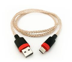 MXM Pripojovací kábel USB / USB typu C s podsvietením, 1 meter