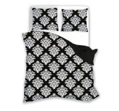 FARO Textil Bavlnené obliečky FLAMOUR 007 180x200 cm čierne/biele