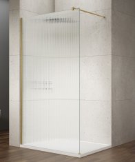 Gelco , VARIO GOLD MATT jednodielna sprchová zástena na inštaláciu k stene, sklo nordic, 1000 mm, GX1510-10