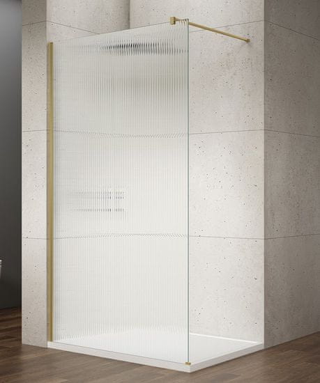 Gelco , VARIO GOLD jednodielna sprchová zástena na inštaláciu k stene, sklo nordic, 1000 mm, GX1510-08