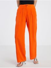 ONLY Oranžové dámske nohavice ONLY Aris S