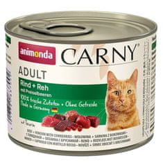 Animonda Carny cat konz. - hovädzie, srnčie, brusnice 200 g