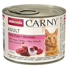 Animonda Carny cat konz. - hovädzie, morka, račce 200 g