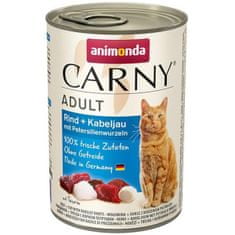 Animonda Carny cat konz. - hovädzie, treska, petržlen 400 g