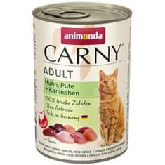 Animonda Carny cat konz. - kura, morka + králik 400 g