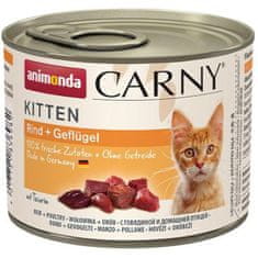 Animonda Carny Kitten konz. - hovädzie + hydinové 200 g