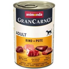 Animonda GranCarno dog konz. - hovädzie + morka 400 g