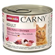 Animonda Carny cat konz. - morka, kura + račce 200 g