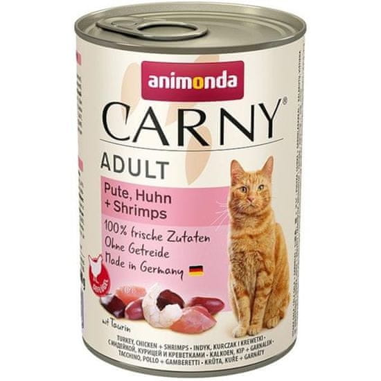 Animonda Carny cat konz. - morka, kura + račce 400 g