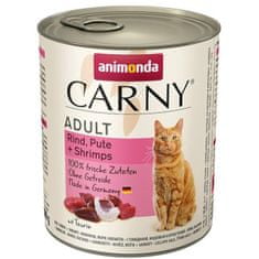 Animonda Carny cat konz. - hovädzie, morka, račce 800 g