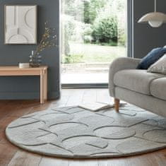 Flair Kusový koberec Moderno Gigi Grey kruh 160x160 (priemer) kruh