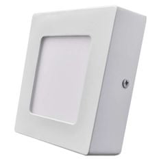 EMOS LED panel 120×120, štvorcový prisadený biely, 6W neutr. b.
