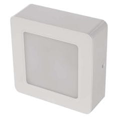 EMOS LED prisadené svietidlo RUBIC, štvorcové, biele, 9W, neutrálna biela