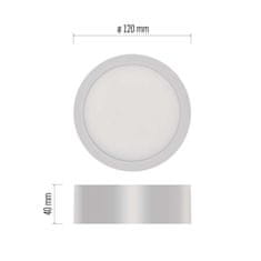 EMOS LED prisadené svietidlo NEXXO, kruhové, biele, 7,6W,Neutrálna biela